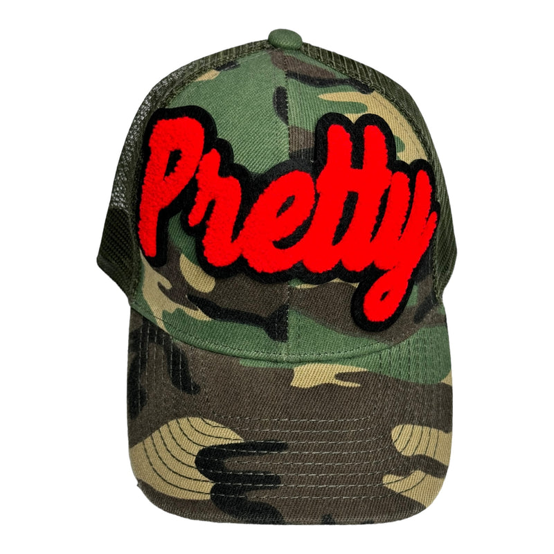 Pretty Trucker Hat With Mesh Back (Camouflage)