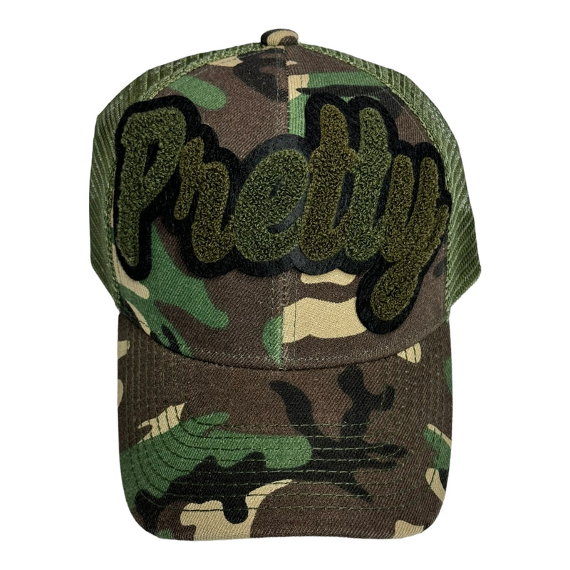 Pretty Trucker Hat With Mesh Back (Camouflage)