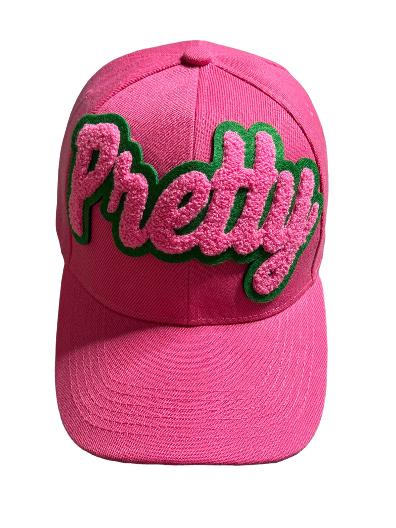 Pretty Baseball Cap (Pink/Green)