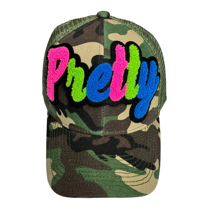 Pretty Trucker Hat With Mesh Back (Camouflage)