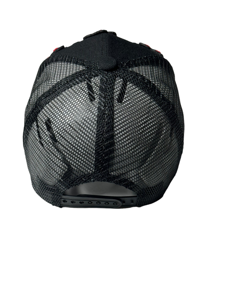 Resilient Hat, Trucker Hat with Mesh Back (Black)