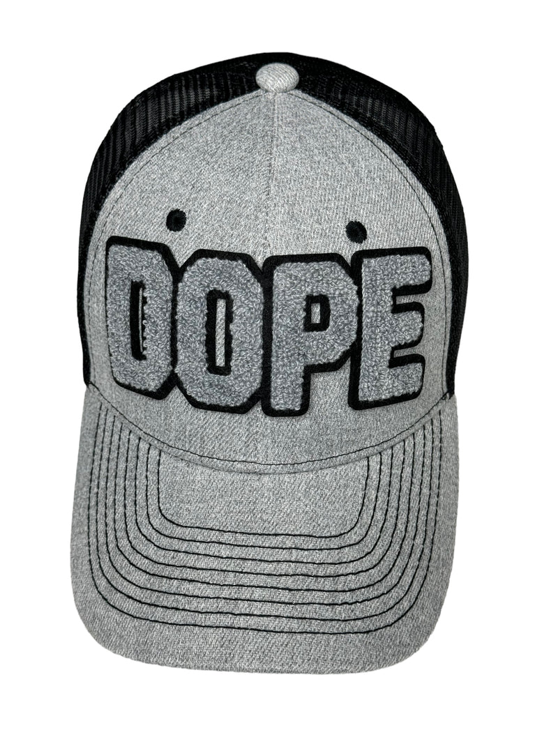 Dope Trucker Hat (Gray/Black)