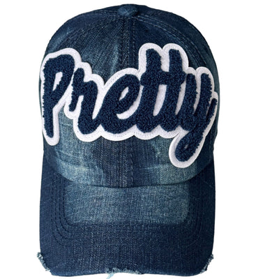 Pretty Trucker Hat (Navy/Dark Denim)-Reanna’s Closet 2