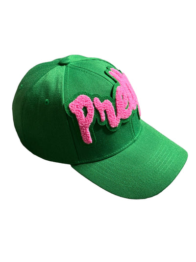 Pretty Baseball Cap (Green/Pink)