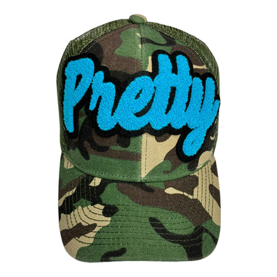 Pretty Trucker Hat With Mesh Back (Camouflage)