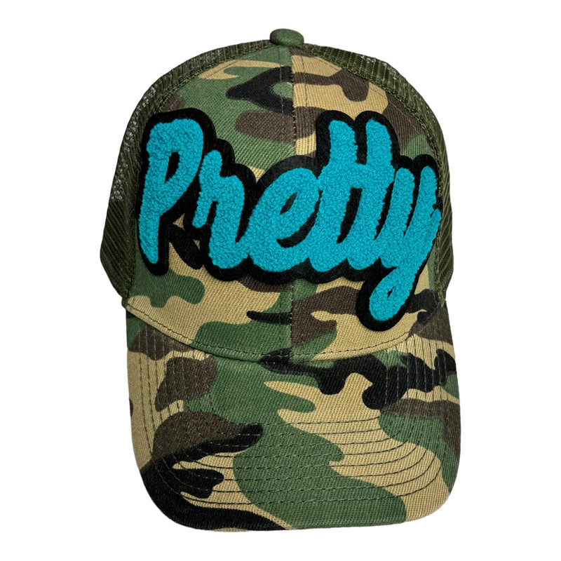 Pretty Trucker Hat With Mesh Back (Camouflage)