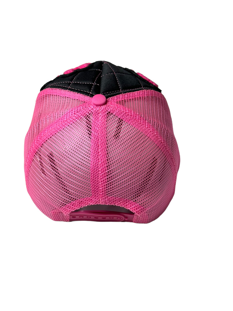 Pretty Hat, Quilted/Foam Trucker Hat (Neon Pink)