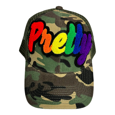 Pretty Trucker Hat With Mesh Back (Camouflage)