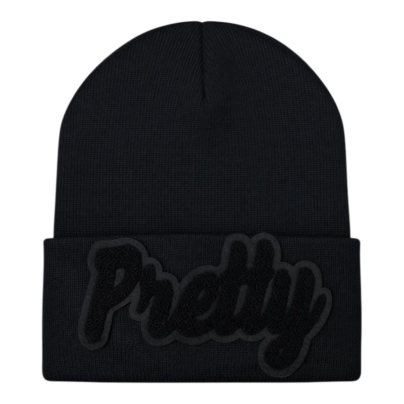 Pretty Beanie in Black on Black
