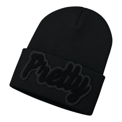 Pretty Beanie in Black on Black