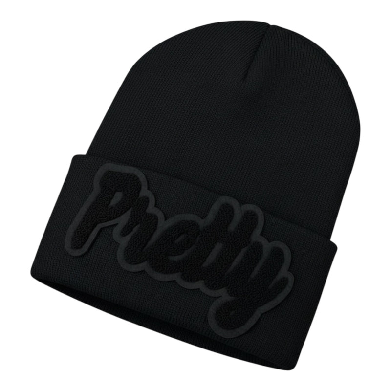 Pretty Beanie in Black on Black
