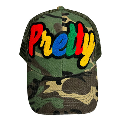 Pretty Trucker Hat With Mesh Back (Camouflage)