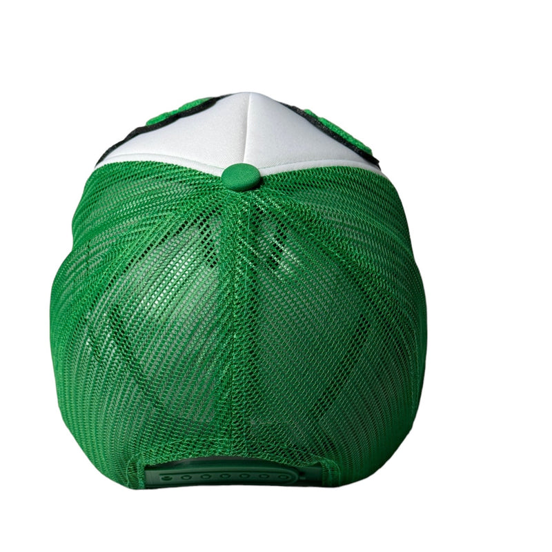 Customized Pretty Hat, Foam Trucker Hat (Green/White)