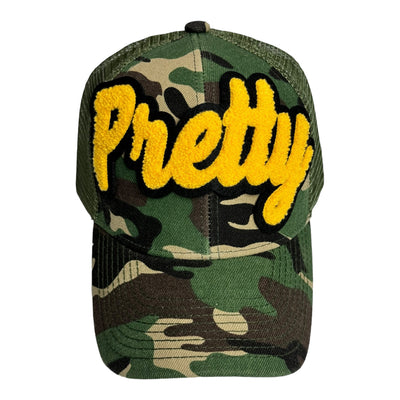 Pretty Trucker Hat With Mesh Back (Camouflage)