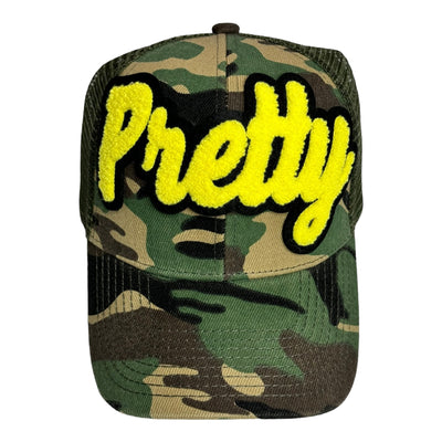 Pretty Trucker Hat With Mesh Back (Camouflage)