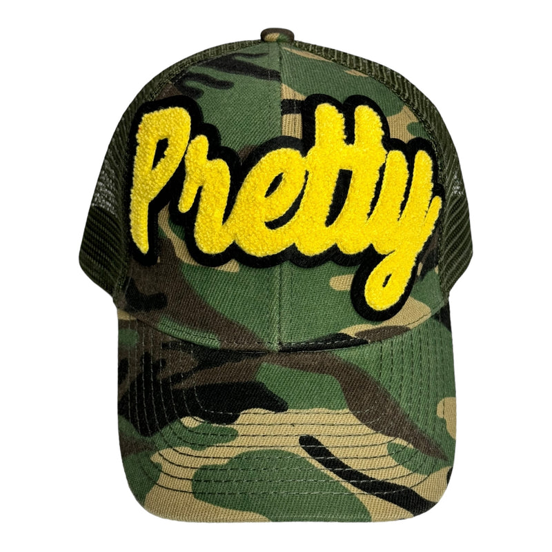 Pretty Trucker Hat With Mesh Back (Camouflage)