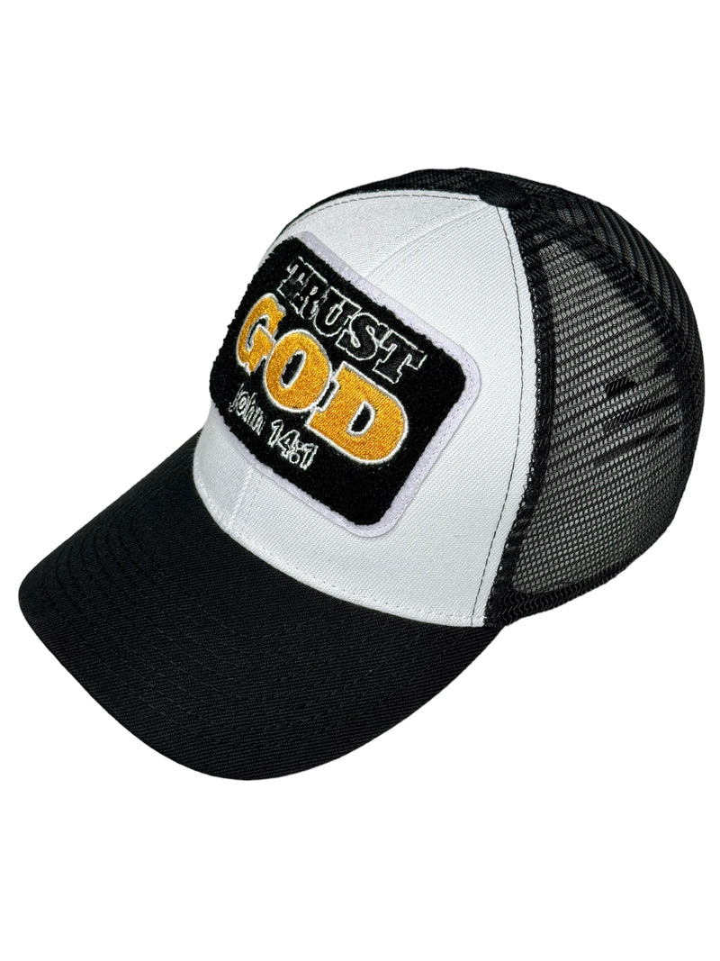 Trust God Trucker Hat (Gold)