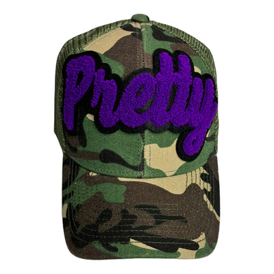 Pretty Trucker Hat With Mesh Back (Camouflage)