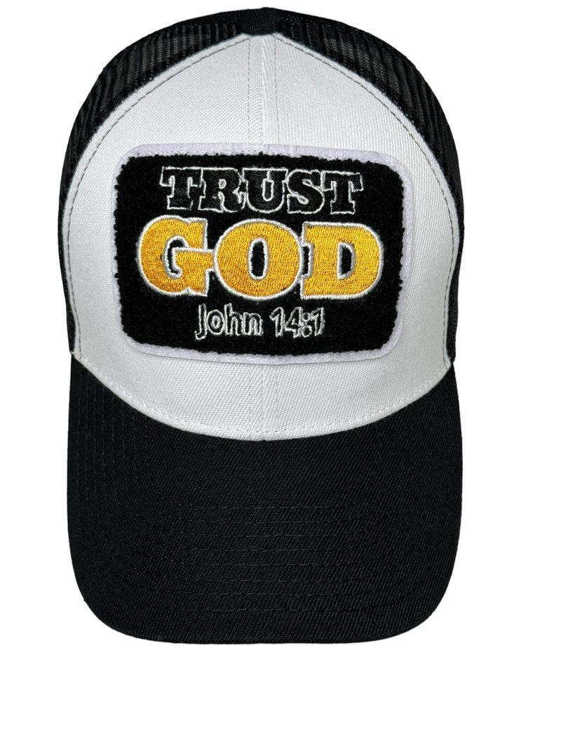 Trust God Trucker Hat (Gold)
