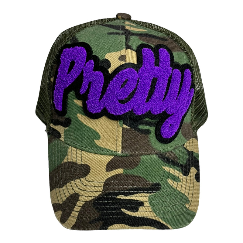 Pretty Trucker Hat With Mesh Back (Camouflage)