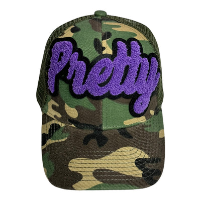 Pretty Trucker Hat With Mesh Back (Camouflage)