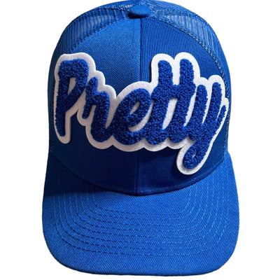 Pretty Trucker Hat With Mesh Back (Royal Blue/White) Reanna’s Closet 2