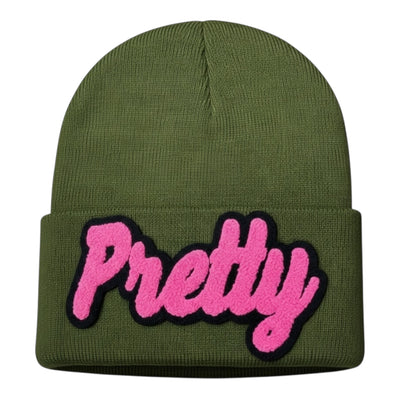 Pretty Beanie in Pink Olive