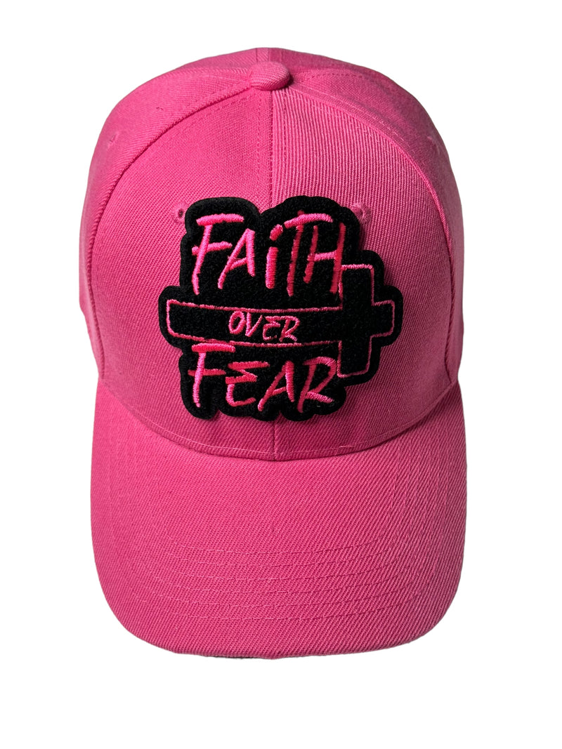 Faith over Fear Baseball Cap (Fuchsia)