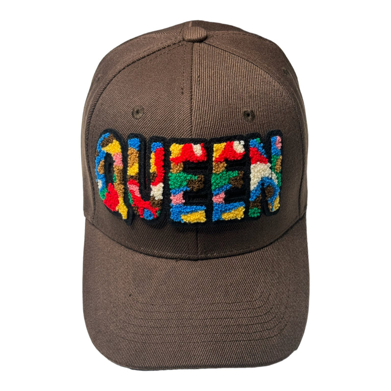 Customized Queen Baseball Cap (Brown)