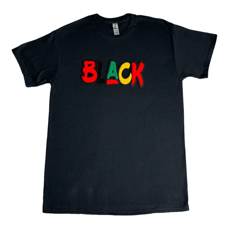BLACK T-Shirt (Black/Multi)- Please Allow 2 Weeks for Processing