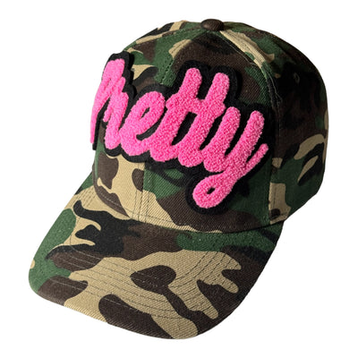 Pretty Camouflage Baseball Cap (Pink)