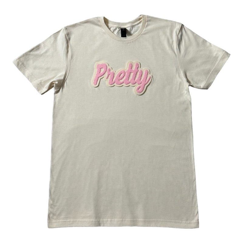 Pretty T-Shirt (Natural/Pink/Cream)- Please Allow 2 Weeks for Processing