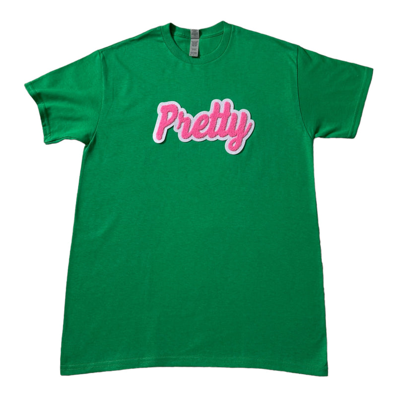 Pretty T-Shirt (Green/Pink)- Please Allow 2 Weeks for Processing