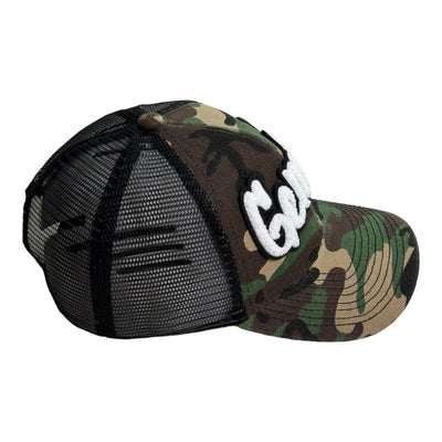 Gemini Trucker Hat, Camouflage Print Trucker Hat