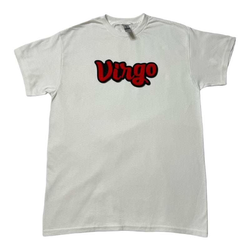 Virgo T-Shirt (White/Red)- Please Allow 2 Weeks for Processing