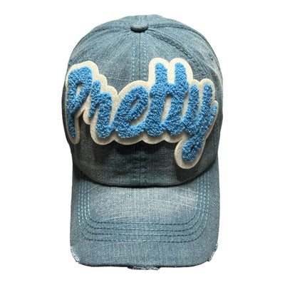Pretty Trucker Hat (Blue/Cream) Reanna’s Closet 2