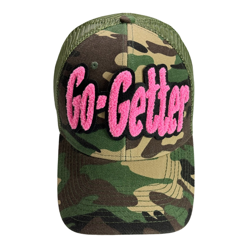 Go-Getter Trucker Hat (Camouflage/Pink)