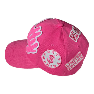 Remixed Pretty Baseball Cap (Pink/White)