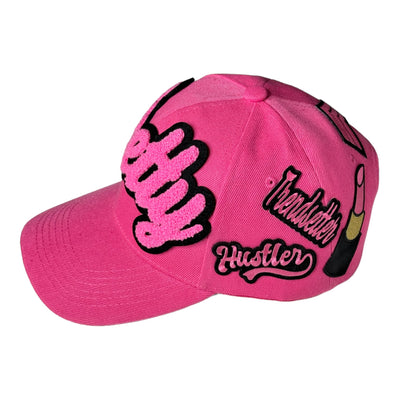Remixed Pretty Baseball Cap (Pink/Black)