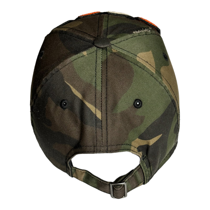 Boss Camouflage Print Distressed Dad Hat