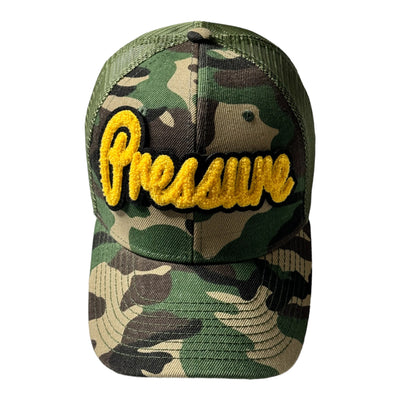 Pressure Trucker Hat (Camouflage/Gold)