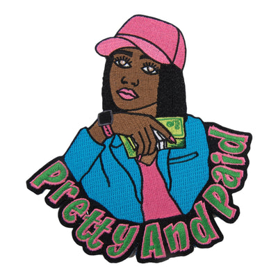 Afrocentric Pretty and Paid Girl Boss Patch