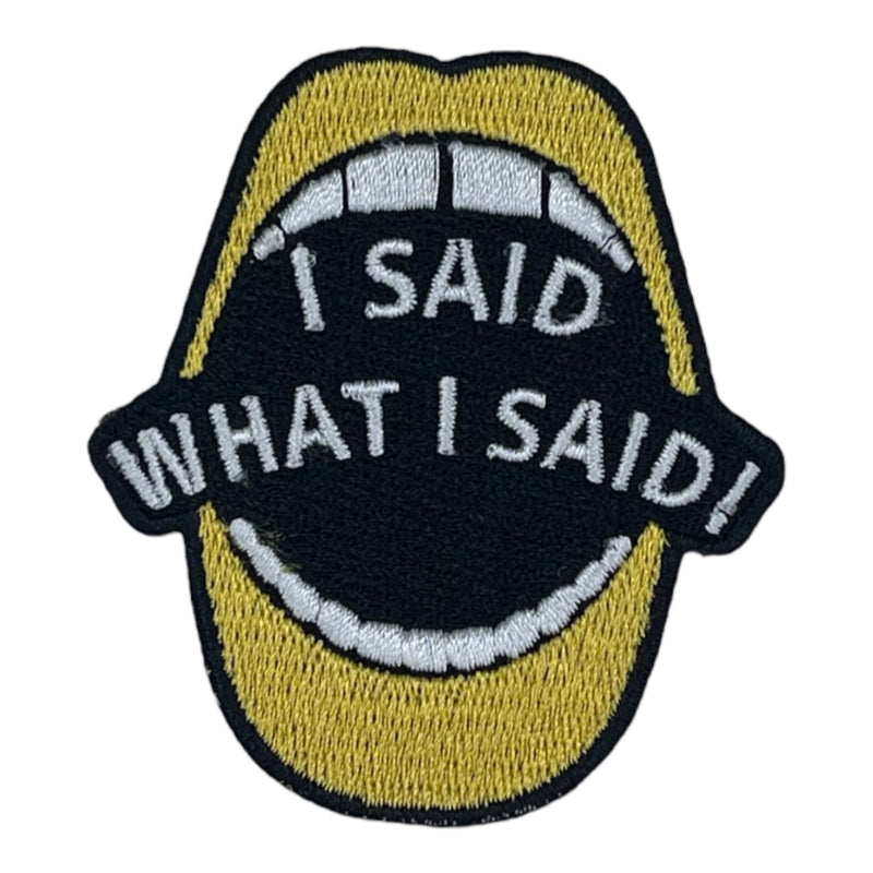 I Said What I Said Patch (3 inch)