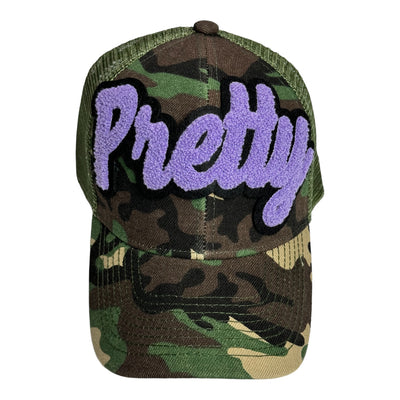 Pretty Trucker Hat With Mesh Back (Camouflage)