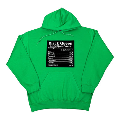 Black Queen Nutrition Facts Hoodie