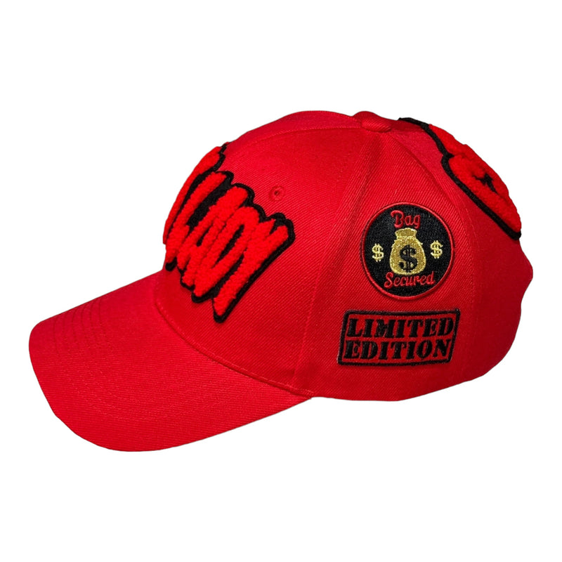 Remixed Boss Lady Baseball Cap (Red/Black)