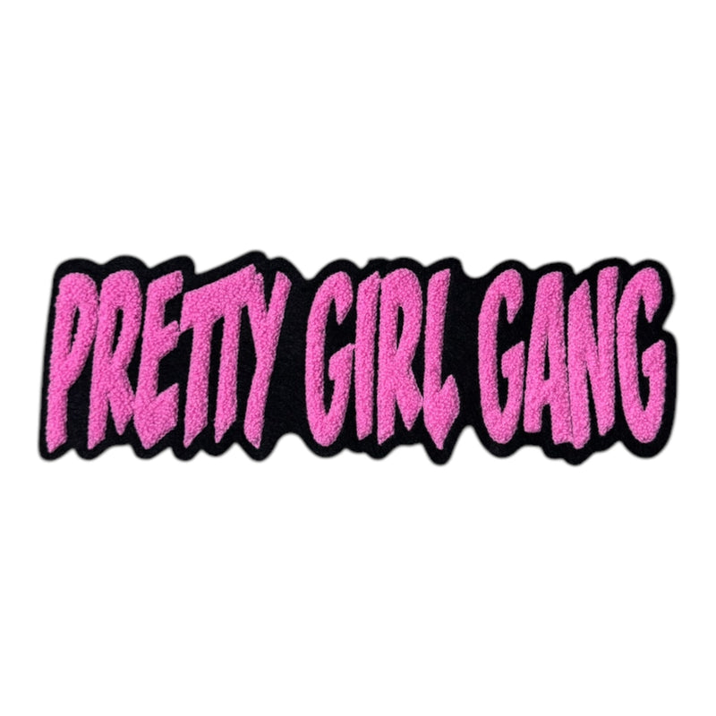 Chenille Pretty Girl Gang Patch (Pink-10 inch)