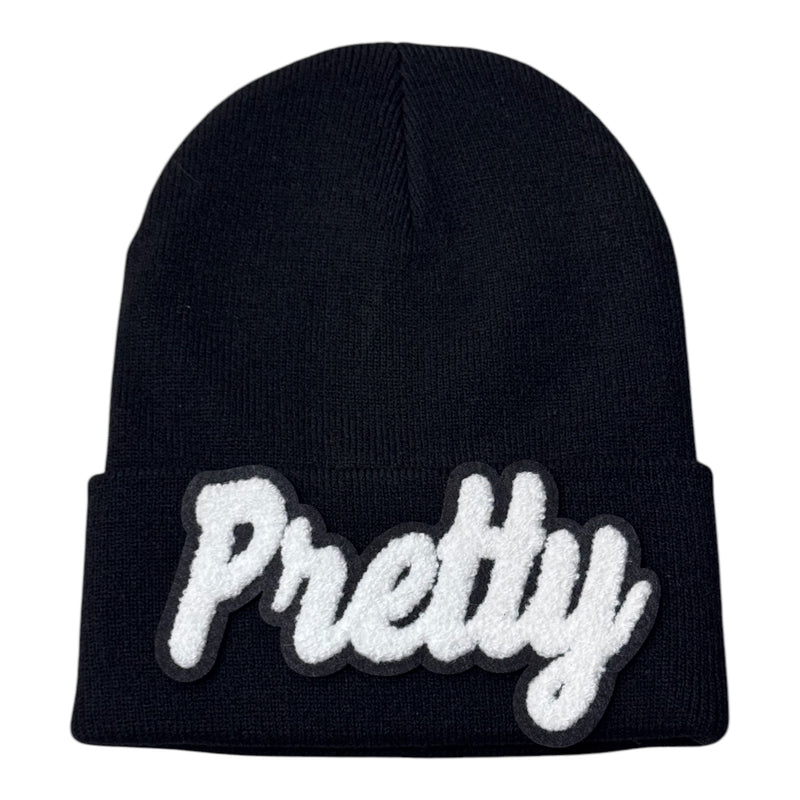 Pretty Beanie (Black/White)