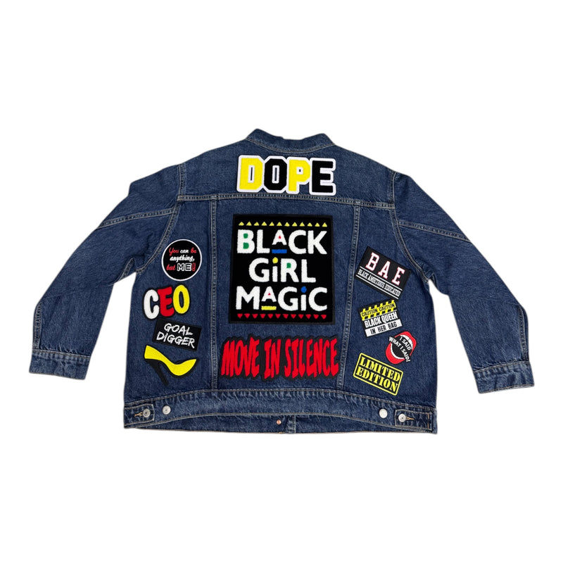 Black Girl Magic Jean Jacket (2XL)