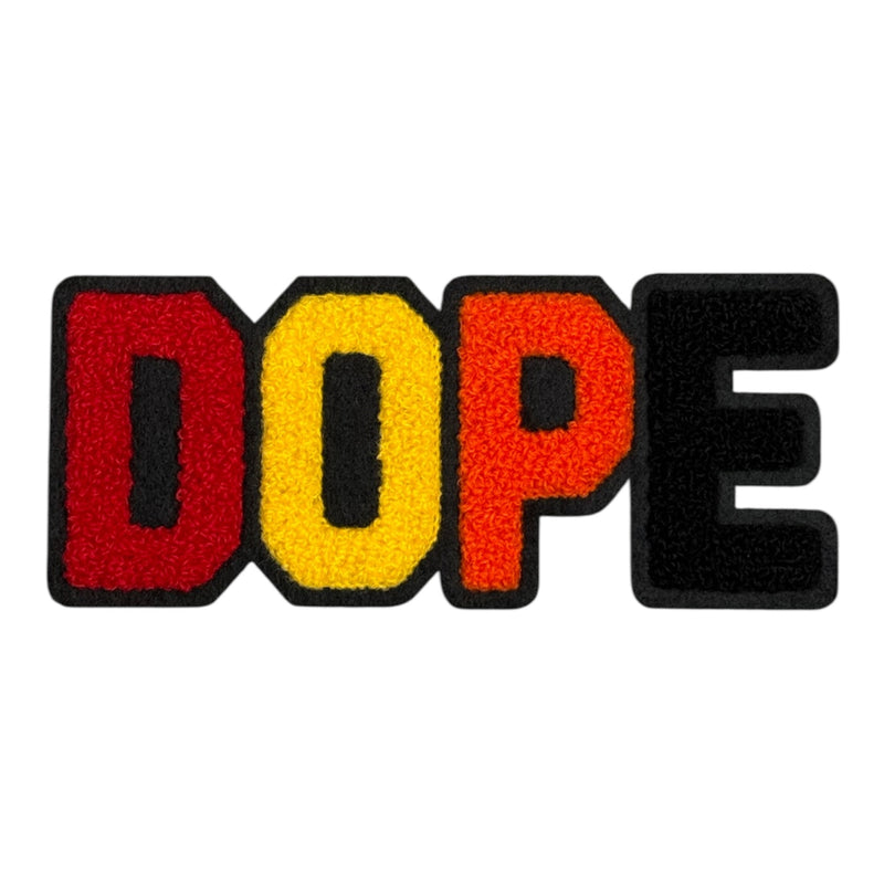 Chenille DOPE Patch (5.5 Inch) - Premium Quality Sew-On Patch for Hats
